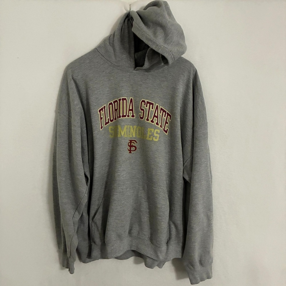 Florida State University Seminoles Hoodie Size 2XL Pullover Spellout FSU Sweater